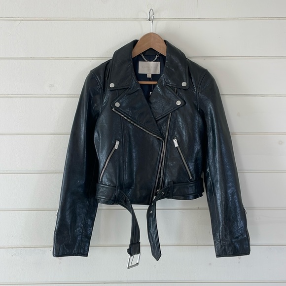 J. Crew Jackets & Blazers - J.Crew Collection Leather Motorcycle Jacket size 6